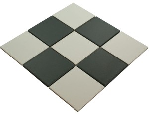 MOZAIKA CERAMICZNA CZARNA  BIAŁA SZACHOWNICA MIX 804-10