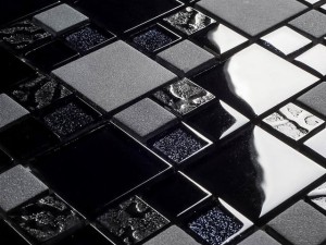 MOZAIKA SZKLANA DESIGN LINES BLACK