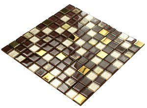 Mozaika szklana brązowa  BROWN MAGIC