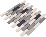 Płytka ceramiczna szara, MOZAIKA CERAMICZNA na ścianę MIX GREY 