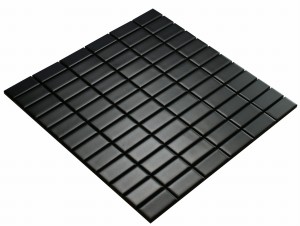 MOZAIKA CERAMICZNA CZARNA CEGŁA 804 SATYNA
