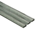 LISTWA SZKLANA SREBRNA Z BROKATEM  60 cm