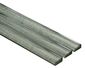 LISTWA SZKLANA SREBRNA Z BROKATEM  60 cm