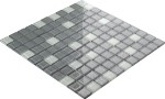 MOZAIKA SZKLANA SZARA MODERN GREY