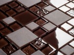 MOZAIKA SZKLANA DESIGNE LINES BROWN