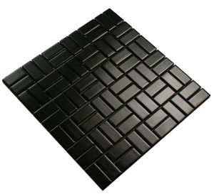 MOZAIKA CERAMICZNA CZARNA SATYNA
