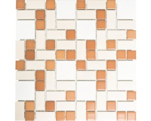 Płytka na ściane ceramiczana pomarańcz, mozaika ceramiczna pomarańczowa IDEA