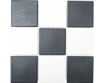 Płytka ceramiczna na ścianę i podłogęm biało czarna matowa