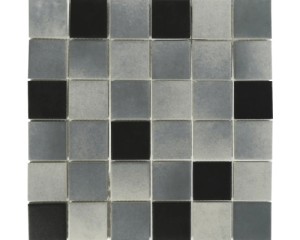 MOZAIKA CERAMICZNA MIX SZARY 45, płytka mozaikowa mat 