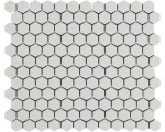 MOZAIKA CERAMICZNA BIAŁA HEXAGON mini z matowym wykończeniem  