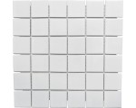 Płytka ceramiczna biała, mozaika ceramiczna biała z połyskiem 48x48