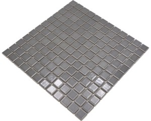 Płytka ścienna szara, Mozaika ceramiczna szara 2,3x2,3cm 