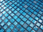 Mozaika szklana BLUE MIX MATT