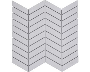 Płytka ceramiczna biała błyszcząca, Zygzak