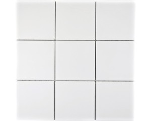 Płytka ceramiczna biała, mozaika ceramiczna biala satyna 10x10cm  