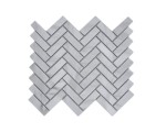 Płytka ceramiczna biała błyszcząca, Jodełka