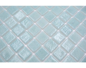 MOZAIKA SZKLANA BASENOWA, MIĘTOWA 2,5X2,5CM  
