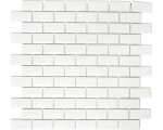Płytka ceramiczna ścienna, mozaika cegła biała