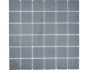 MOZAIKA SZKLANA SZARA 48X48, 4MM