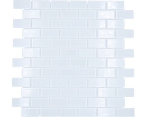 MOZAIKA SZKLANA, BIAŁA CEGŁA 4MM