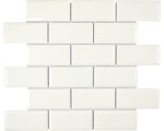 MOZAIKA CERAMICZNA, BIAŁA CEGŁA BŁYSZCZĄCA 