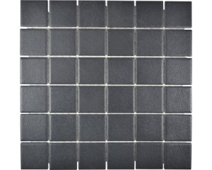 MOZAIKA CERAMICZNA, CZARNA MATOWA ANTYPOŚLIZGOWA