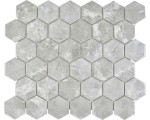 MOZAIKA CERAMICZNA SZARA HEXAGON , HEKSAGON W ODCIENIACH SZAROŚCI