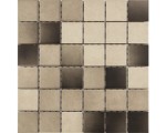 MOZAIKA CERAMICZNA, KREMOWO-BRĄZOWA