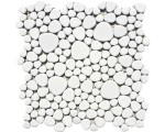 MOZAIKA CERAMICZNA BIAŁA, MATTOWA KAMIEŃ-ŻWIR