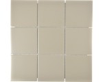 MOZAIKA CERAMICZNA, PŁYTKA BEŻOWA MATTOWA 10X10CM