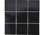 mozaika ceramiczna czarna, płytka ceramiczna mattowa 10x10cm