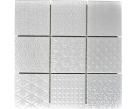 MOZAIKA CERAMICZNA ZE WZOREM SZARA 10X01CM