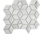 MOZAIKA CERAMICZNA, PŁYTKA SZARE ROMBY