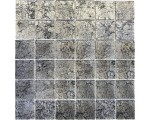 MOZAIKA SZKLANA, PŁYTKA CZARNA 4MM 48X48   