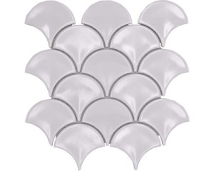 Mozaika ceramiczna, płytka biała ceramiczna 8mm