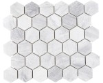 mozaika ceramiczna hexagon, płytka heksagon szary