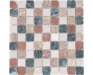 mozaika ceramiczna, płytka beżowo-brązowa