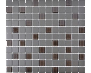 mozaika ceramiczna, płytka mix czarny 5mm