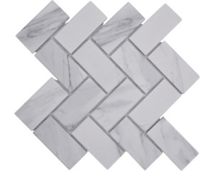 mozaika ceramiczna, płytka szara jodełka