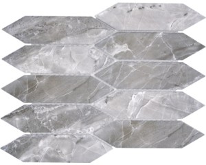 mozaika ceramiczna, płytka ceramiczna szary hexagon 