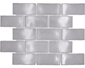 mozaika ceramiczna, płytka ceramiczna szara cegła 