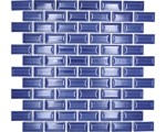 mozaika ceramiczna, płytka ceramiczna ciemna niebieska cegła