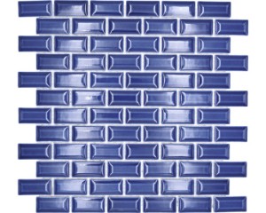 mozaika ceramiczna, płytka ceramiczna ciemna niebieska cegła