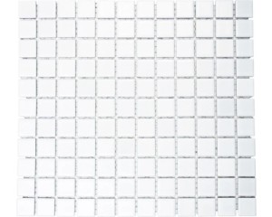 mozaika ceramiczna, płytka ceramiczne biała mattowa