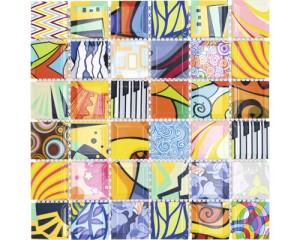 Mozaika ceramiczna, płytka ceramiczna ze wzorem 48x48