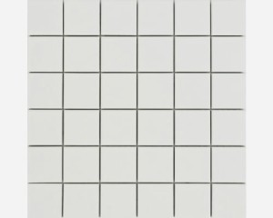 Płytka ścienna biała, Mozaika ceramiczna matowa biała 