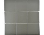 Mozaika ceramiczna szara, Półmattowa