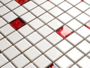 MOZAIKA CERAMICZNA BIAŁA RR