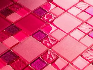 MOZAIKA SZKLANA DESIGN LINES PINK