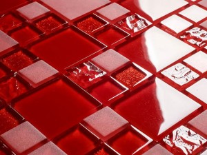 MOZAIKA SZKLANA DESIGN LINES RED